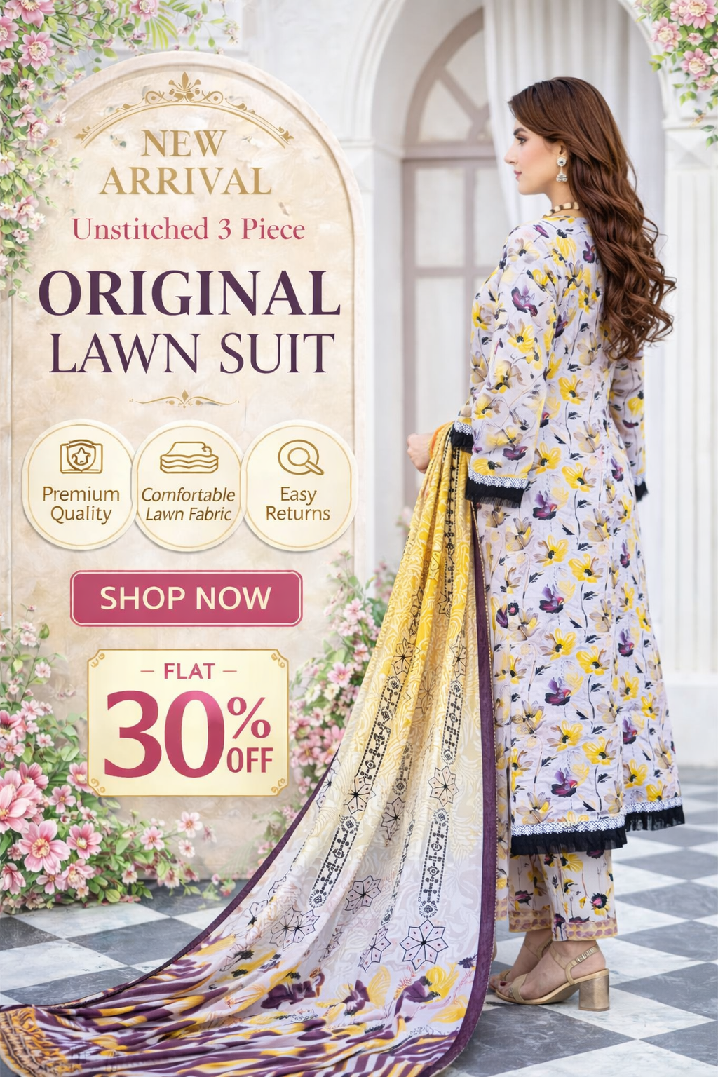 New Arrival | Original Lawn 3 Piece Suit – Premium Summer Collection 2