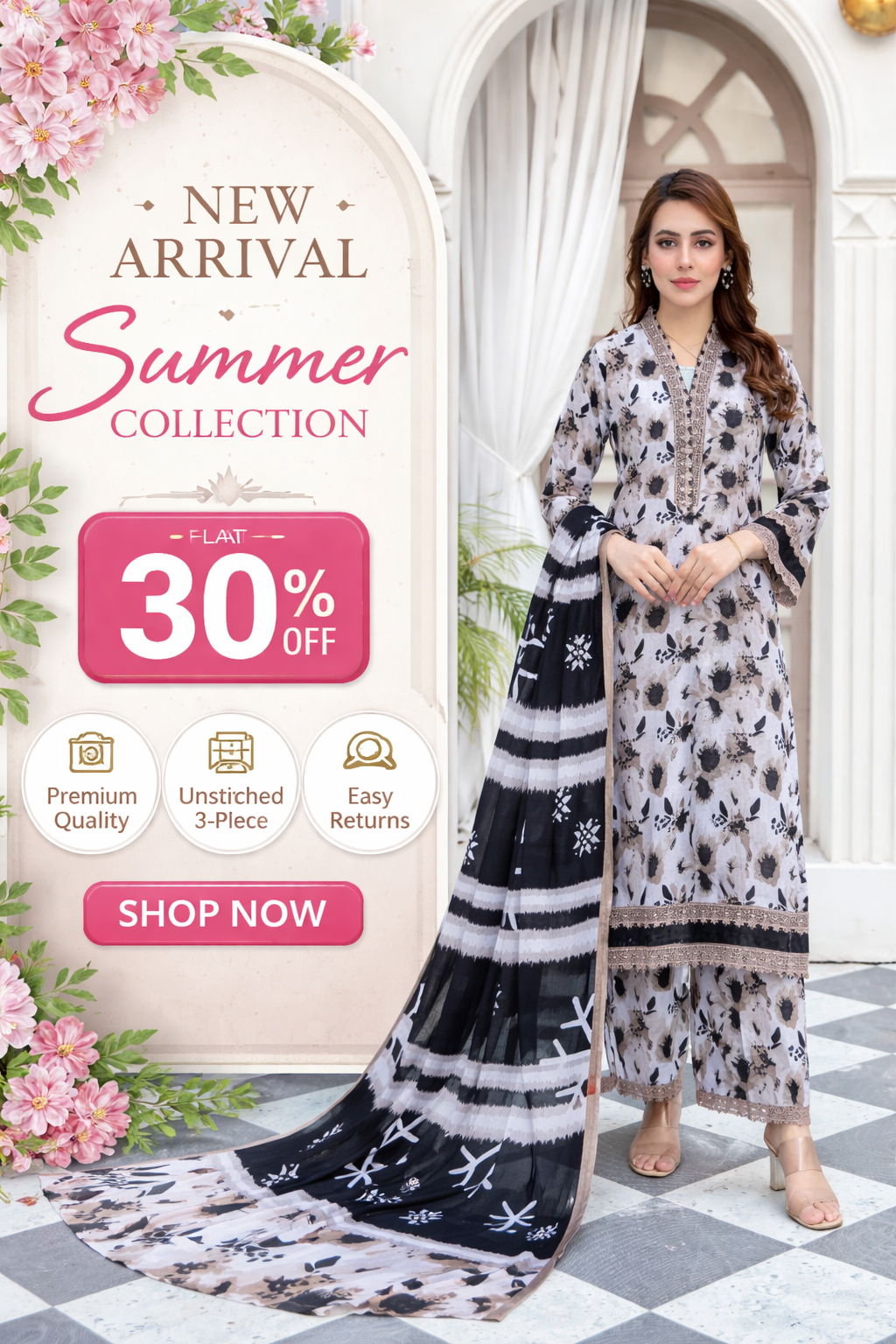 New Arrival | Original Lawn 3 Piece Suit – Premium Summer Collection