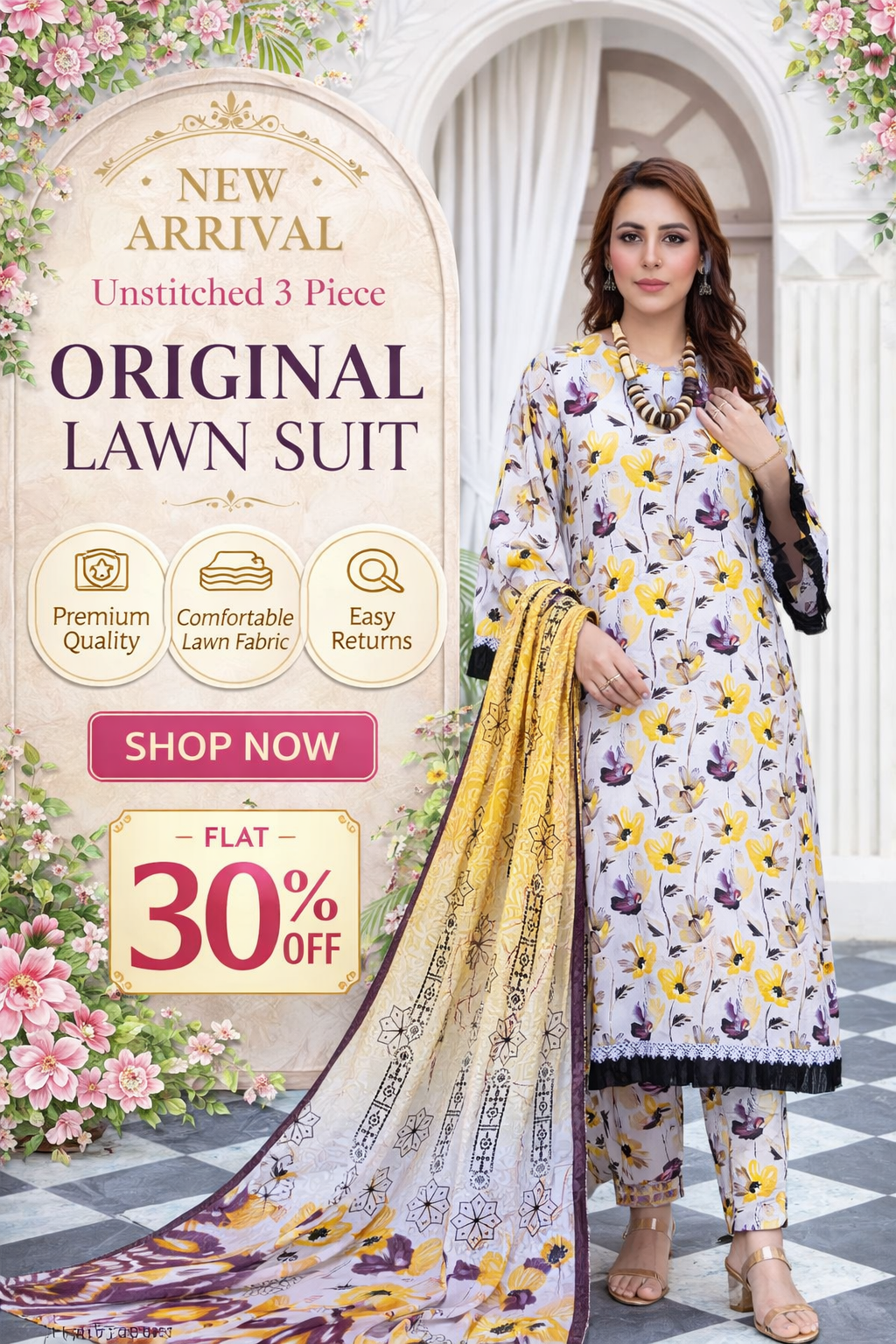 New Arrival | Original Lawn 3 Piece Suit – Premium Summer Collection 2