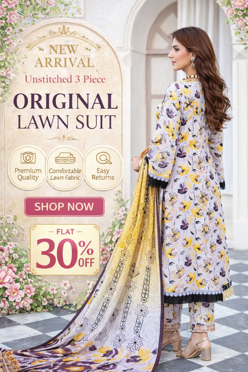 New Arrival | Original Lawn 3 Piece Suit – Premium Summer Collection 2
